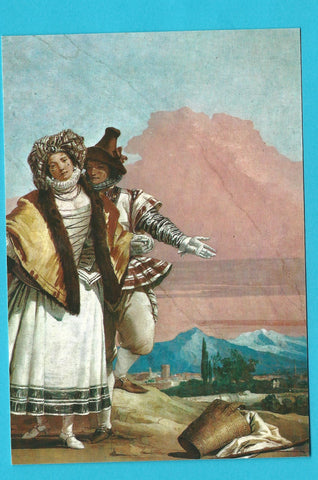 AK Vicenza. Foresteria della Villa Valmarana. Giandomenico Tiepolo. Costumi di Fantasia.