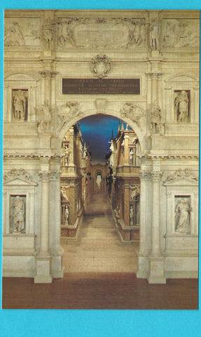 AK Vicenza. Teatro Olimpico. Particolare. (1991)
