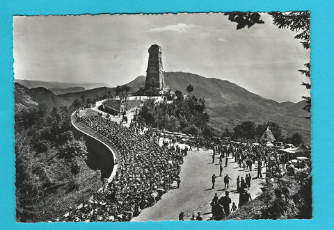 AK Sacello Ossario di Monte Pasubio. 14 Raduno Internazionale Moto-alpinistico del Psubio (15 Agosto 1957)