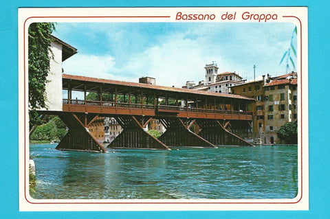 AK Bassano del Grappa. Il Ponte degli Alpini.