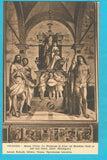 AK Vicenza - Museo Civico - La Maddalena in trono col Bambino Gesu ai lati vari Santi. (Bart. Montagna).
