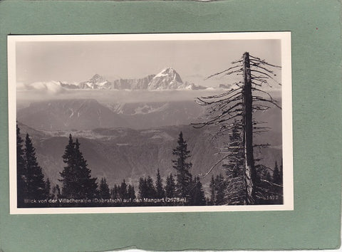 AK Blick von der Villacheralpe (Dobratsch) auf den Mangart.