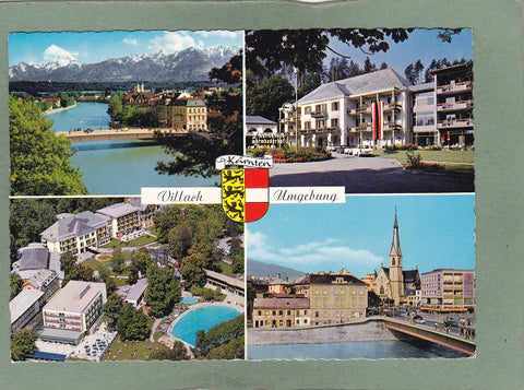 AK Villach mit Umgebung.