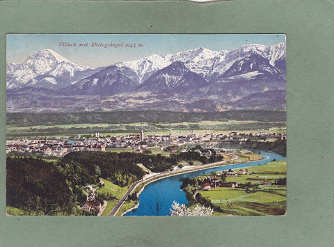 AK Villach mit Mittagskogel.