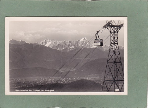 AK Kanzelbahn bei Villach mit Mangart.
