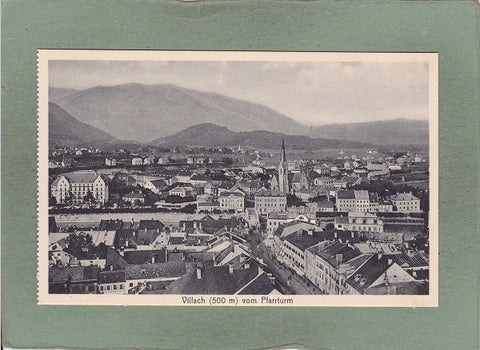 AK Villach vom Pfarrturm.