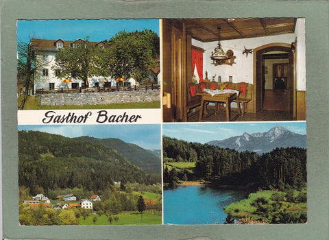 AK Villach, Grossvassach 8. Gasthof – Pension Bacher – Inh. J. Pressinger.