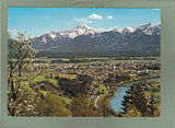 AK Draustadt Villach mit Mittagskogel.