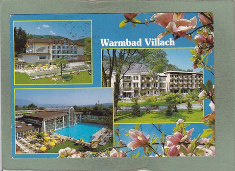 AK Warmbad Villach. Erlebnistherme mit den Kurhotels Karawankenhof und Warmbaderhof.