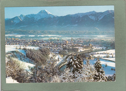 AK Villach mit Mittagskogel.
