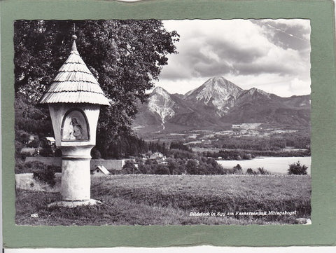 AK Bildstock in Egg am Faakersee mit Mittagskogel.