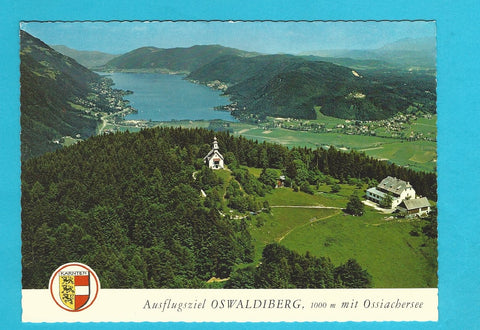 AK Ausflugsziel Oswaldiberg mit Ossiachersee.