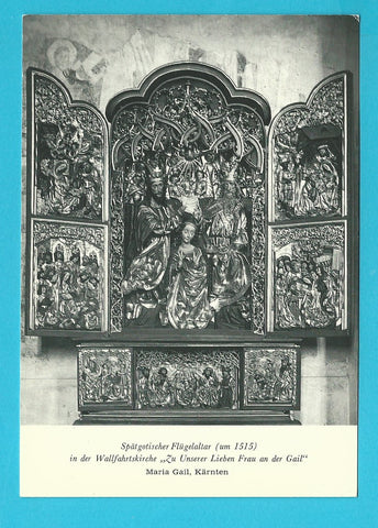 AK Maria Gail. Spätgotischer Flügelaltar.