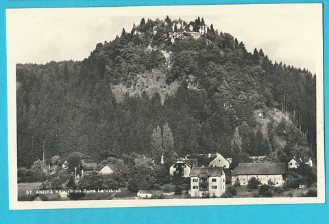 AK St. Andrä mit Ruine Landskron. (1926)