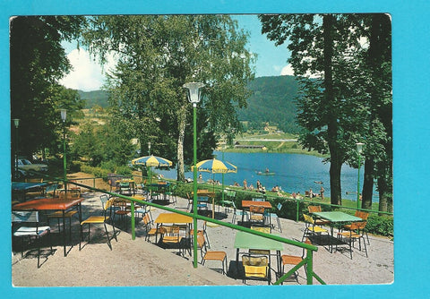 AK Leonhard bei Villach. Gasthaus Schmid, Garten.