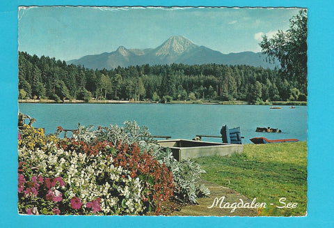 AK Magdalen-See bei Villach.