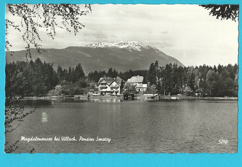 AK Magdalenensee bei Villach. Pension Smoley.