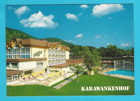 AK Warmbad Villach. Hotel Karawankenhof. Erlebnistherme.