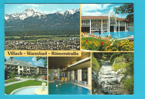 AK Villach - Warmbad - Römerstraße.