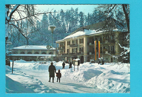 AK Warmbad Villach im Winter.