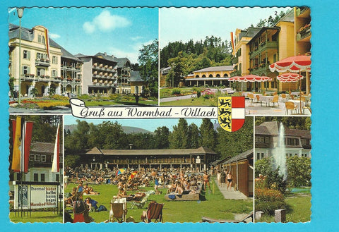 AK Gruß aus Warmbad - Villach.
