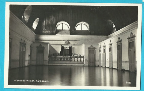 AK Warmbad Villach. Kurbassin. (1929)