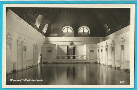 AK Warmbad Villach. Kurbassin. (1951)