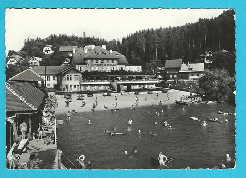 AK Egg am Faakersee. Strandbad und Hotel Aschgan.