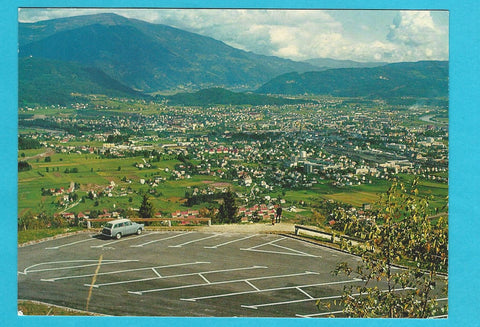AK Blick auf Villach. Erster Parkplatz Villacher Alpe.