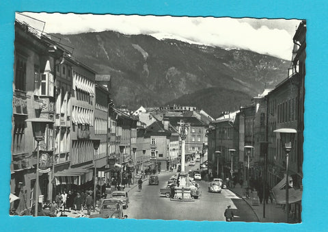 AK Villach. Hauptplatz mit Gerlitzen.