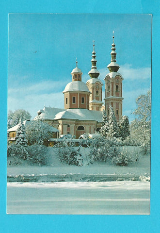 AK Winter in Villach. Heiligenkreuzkirche in Perau.
