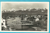 AK Villach mit Karawanken.