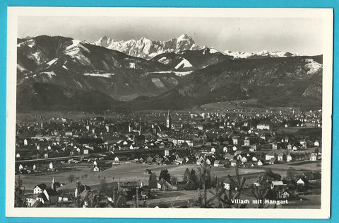 AK Villach mit Mangart.