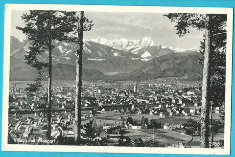 AK Villach mit Mangart.