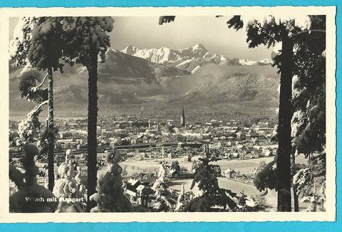 AK Villach mit Mangart.