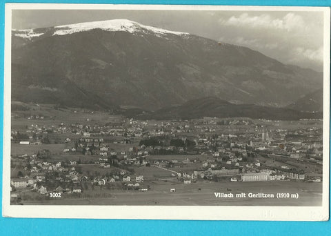 AK Villach mit Gerlitzen. (1941)