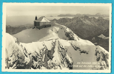 AK Am Dobratsch mit Blick auf die Julischen Alpen.