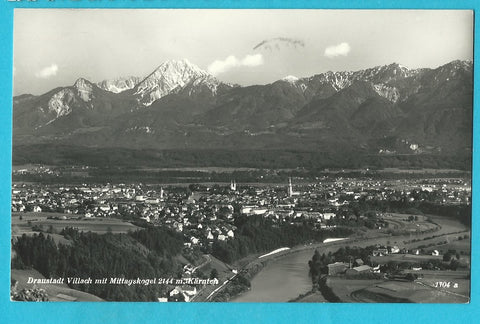 AK Villach mit Mittagskogel.