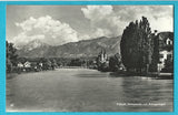 AK Villach, Draupartie mit Mittagskogel.