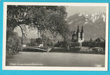 AK Villach. Draupartie mit Kreuzkirche.