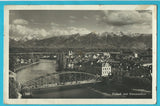 AK Villach mit Karawanken. (1934)