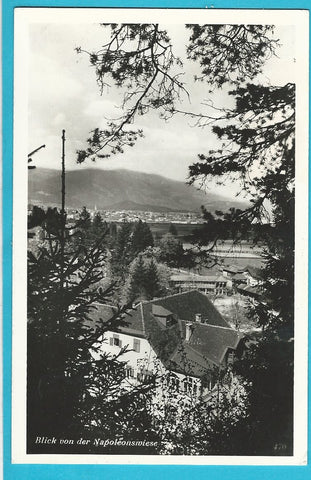 AK  Warmbad Villach. Blick von der Napoleonwiese.