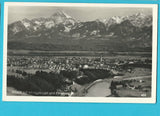 AK Villach mit Mittagskogel und Karawanken. (1950)