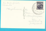 AK Villach mit Mittagskogel und Karawanken. (1950)