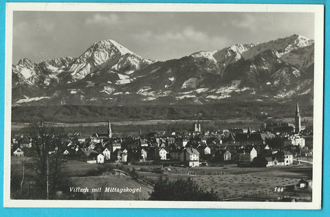 AK Villach mit Mittagskogel. (1935)