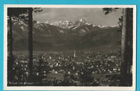 AK Villach mit Mangart. (1939)
