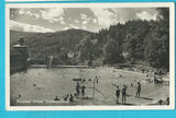 AK Warmbad Villach, Thermalfreibad. (1938)