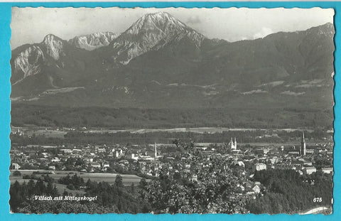 AK Villach mit Mittagskogel.