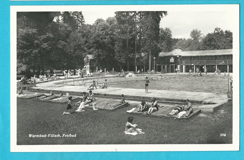 AK Warmbad Villach, Freibad.