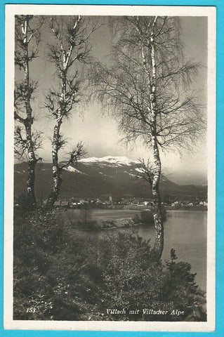 AK Villach mit Villacher Alpe.